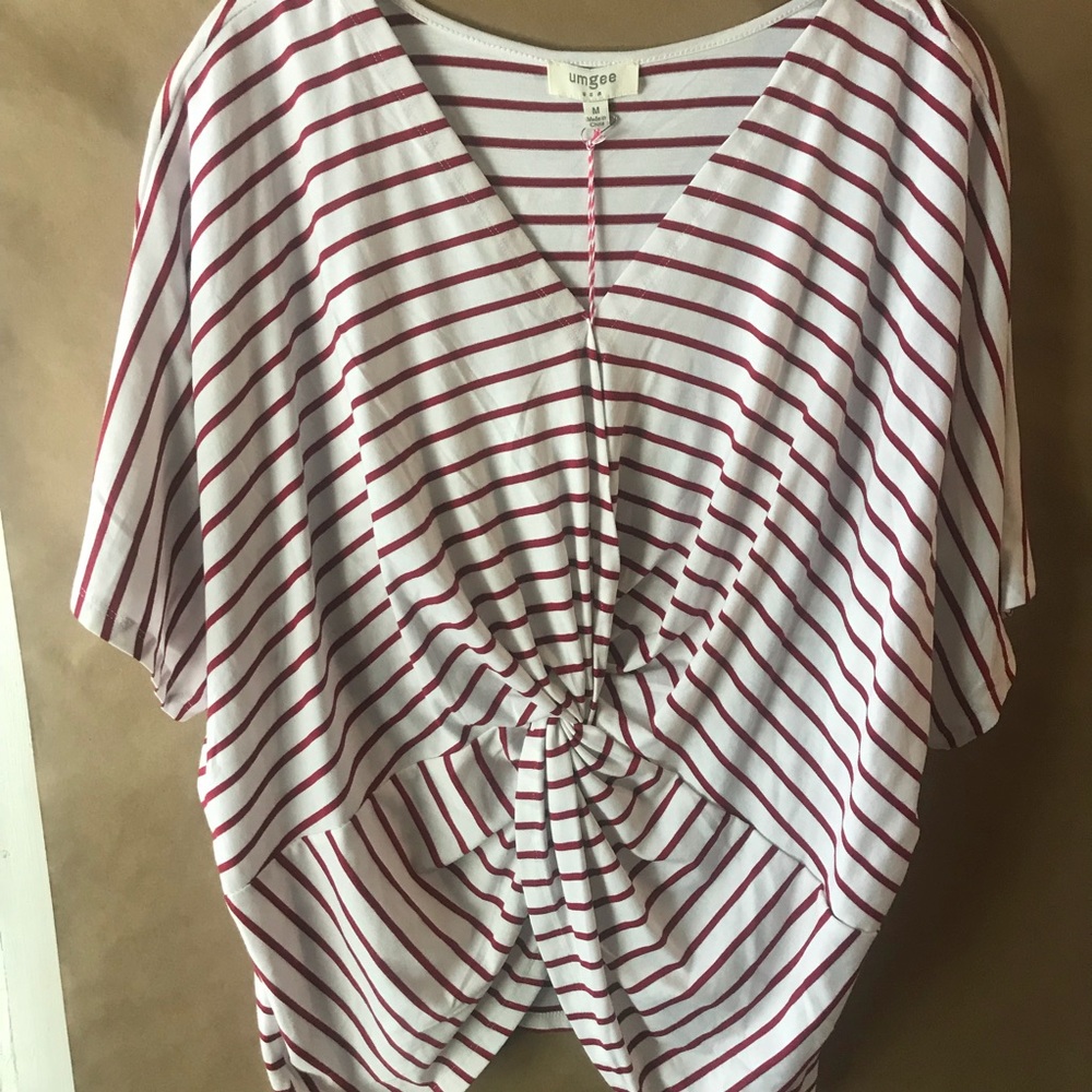 UMGEE red striped tunic. NWT